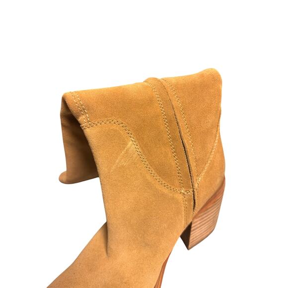 Sam Edelman NWT Penny Knee High Suede Boots Tan Camel Block Heel Western Size 6 - Picture 6 of 6